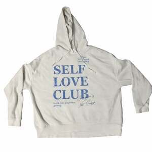 Grayson Threads Women's Self Love Club Graphic Hoodie Sweatshirt White Large